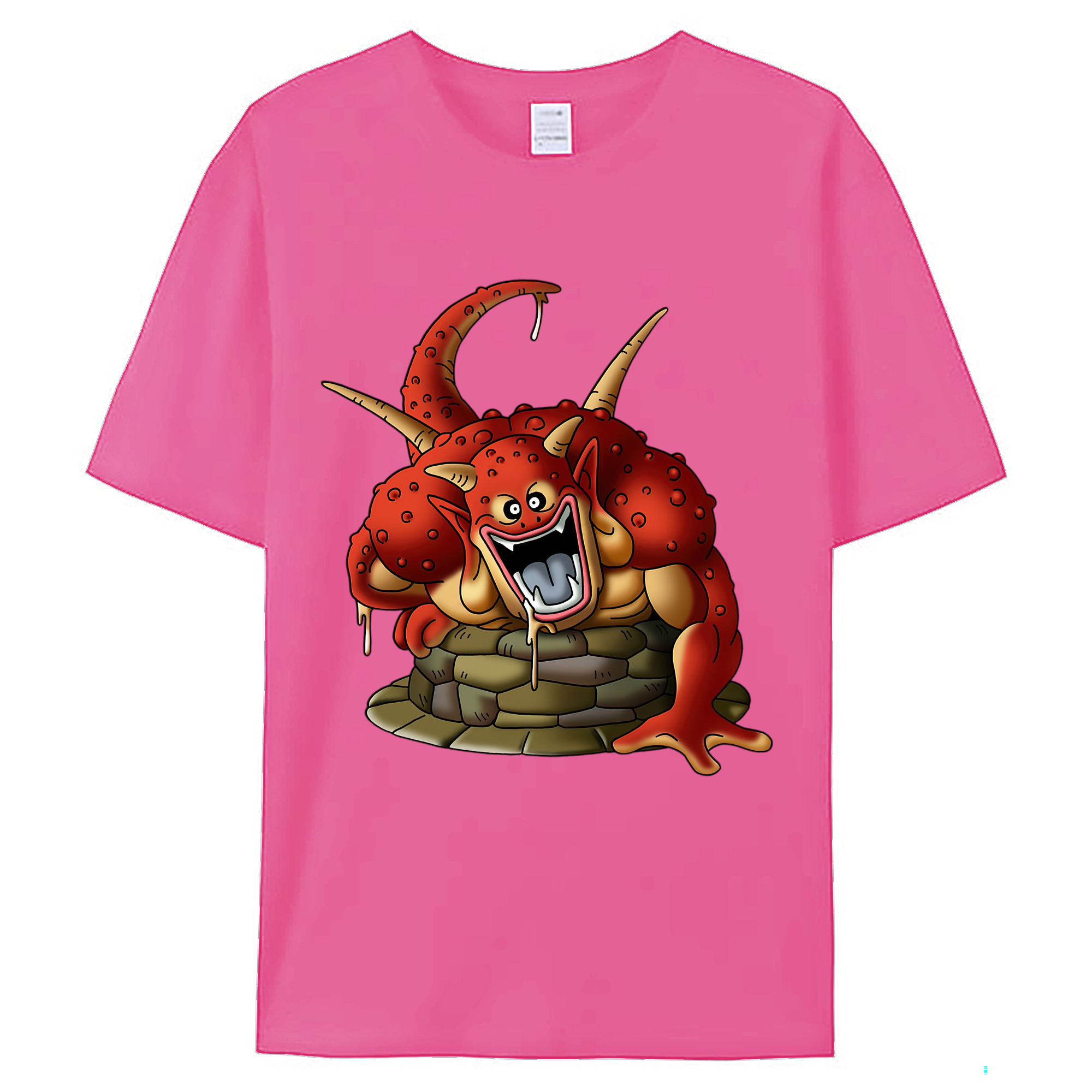 （画像用） ドラゴンクエスト Doragon Kuesuto Dragon Quest レディースカジュアルプリントTシャツ（綿100％）